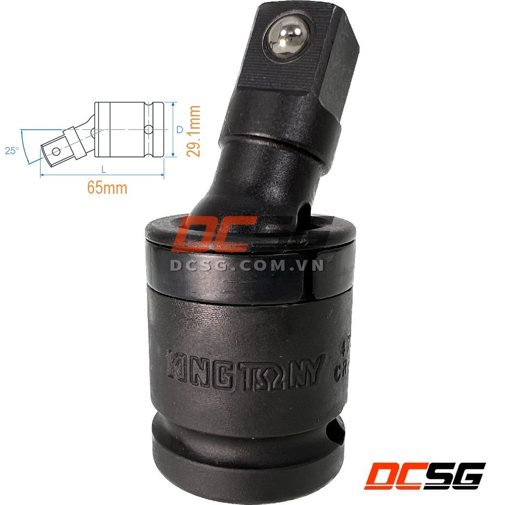 Đầu nối lắc léo đen 1/2" kingtony 4797 | dcsg