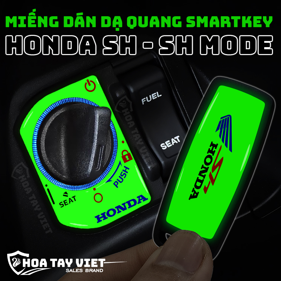 Miếng dán ổ khóa Smartkey xe honda SH dạ quang chống trầy xước ổ khóa HONDA SH & SH mode