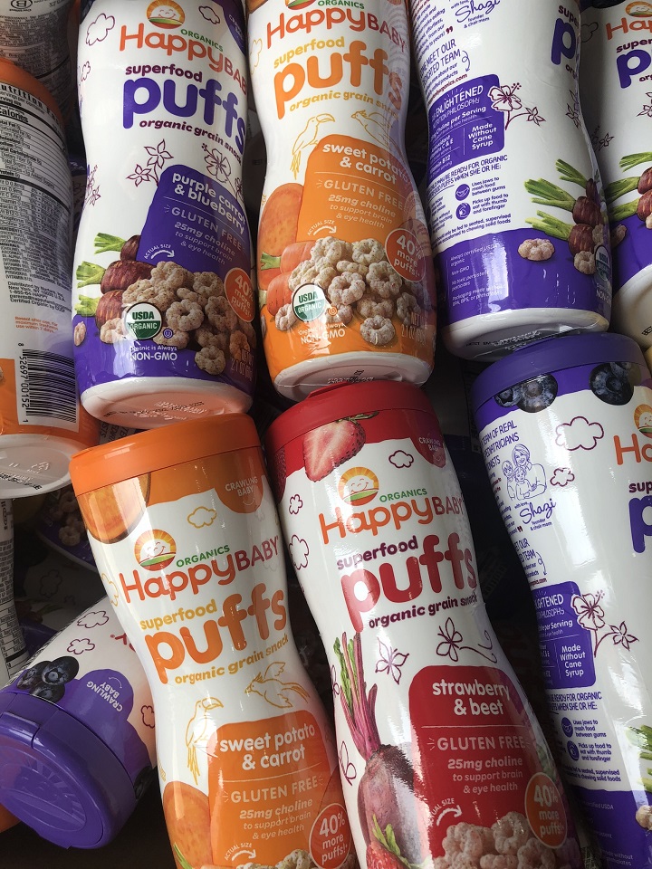 Bánh ăn dặm Happy Baby Mỹ. Nhiều vị