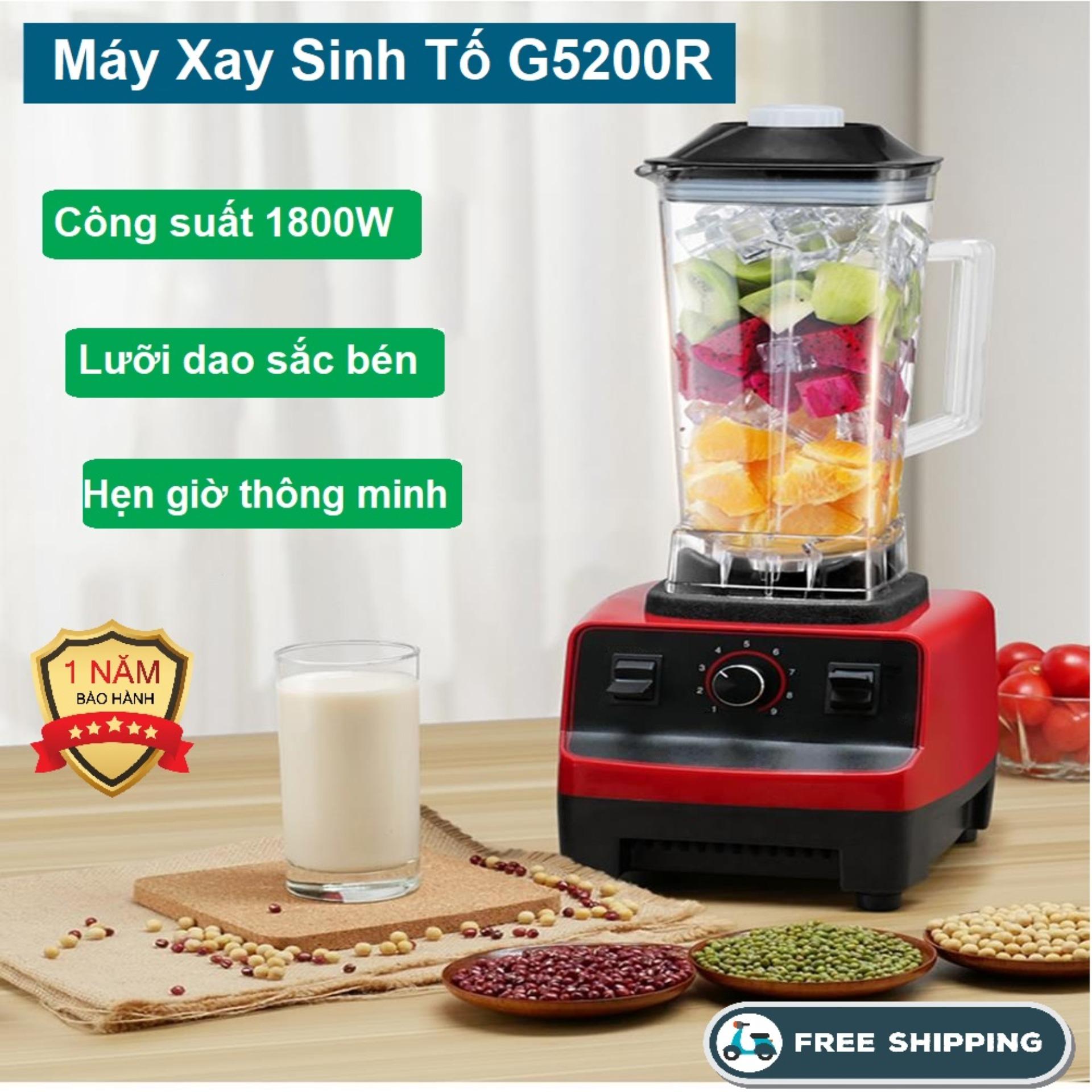 Máy Xay Hoa Quả, Máy Xay Đa Năng, Máy xay sinh tố công nghiệp G5200R  Công Suất Lớn 1800W của Công Nghệ Liên Bang Đức, Chất Lượng Tốt, Độ Bền Cao - BH 12 Tháng