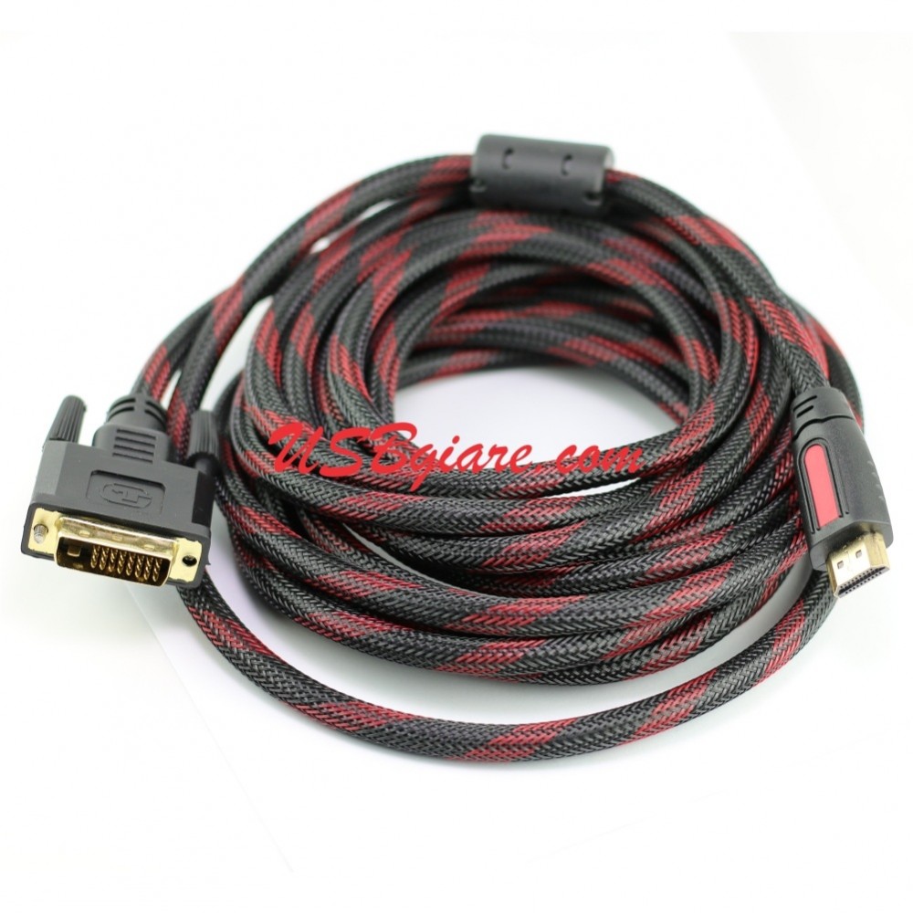 CÁP CHUYỂN DVI SANG HDMI 5M CHUẨN DVI-D 24+1 DUAL LINK