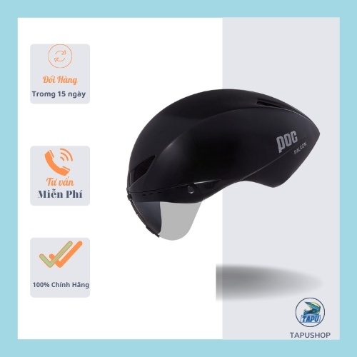 Nón xe đạp - thể thao poc falcon đen nhám