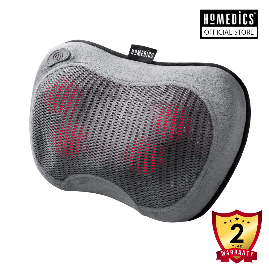 Gối massage shiatsu 3D công nghệ pin sạc Homedics SP-115HJ - Hàng nhập khẩu USA