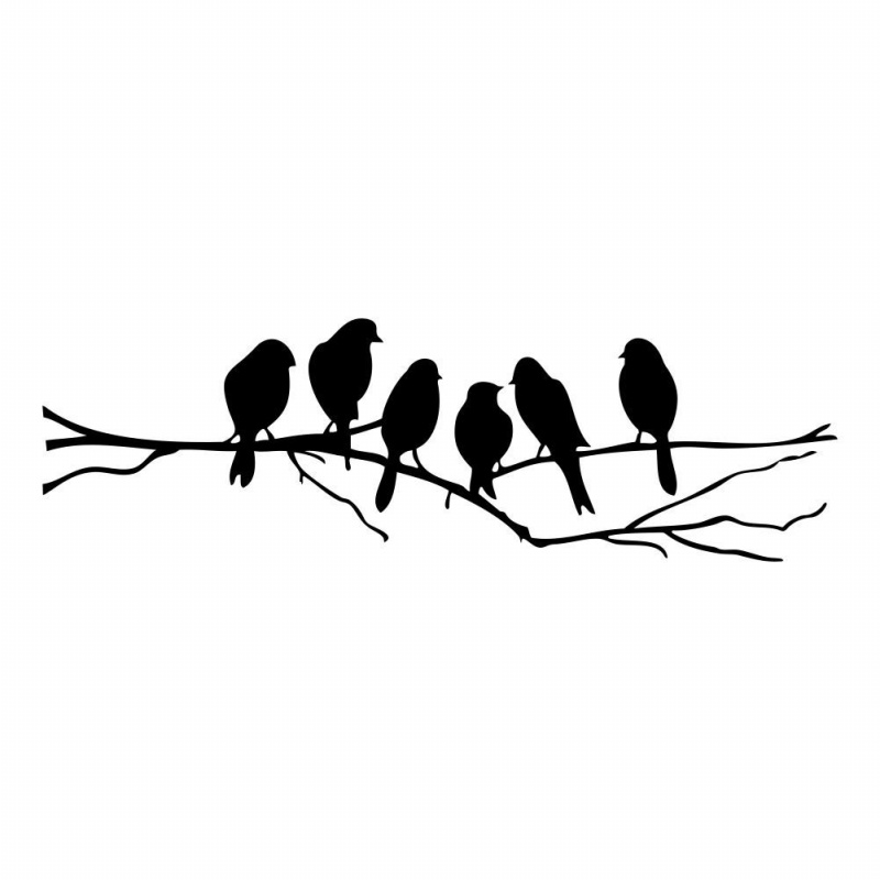 Lịch sử giá BIRDS ON A WIRE Wall Stickers Birds Wall Stickers quote vinyl  wall sticker sitting room sofa wall bedroom art decoration mural art wallpaper  decal Black - đang giảm ₫2,000