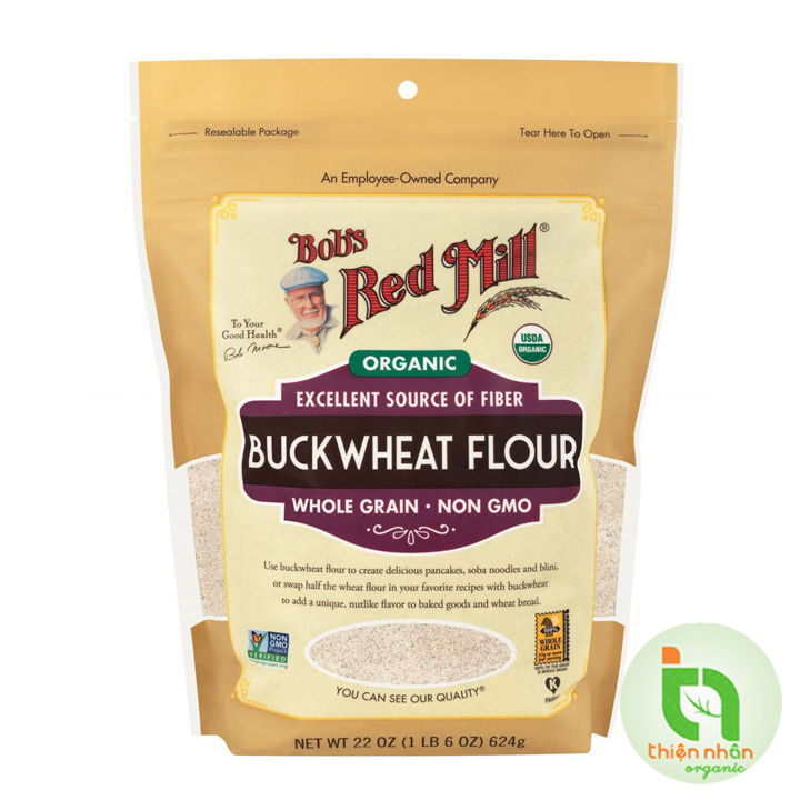 Bột kiều mạch hữu cơ Bob's Red Mill 624gr - Organic Buckwheat Flour
