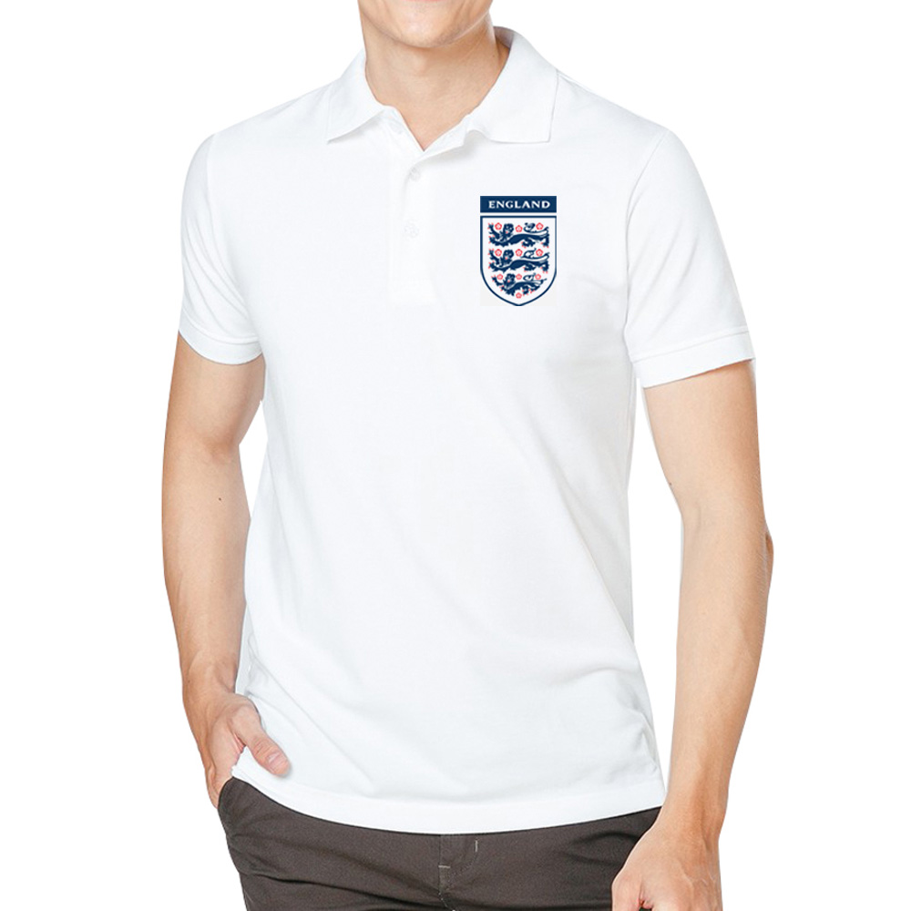 Áo Thun Polo Cổ Trụ Đội Tuyển Bóng Đá Anh MS01 Hàng Cao Cấp