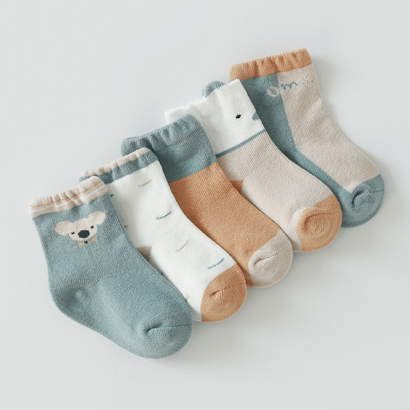 Set 5 đôi tất cotton Nemo Baby cho bé từ 1 đến 9 tuổi