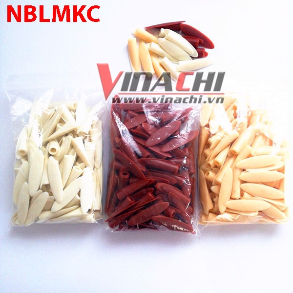 Nút nhựa bịt lỗ mũi khoan chéo 9.5mm vàng nhạt - túi 100 cái nút bịt lỗ mũi khoan chéo
