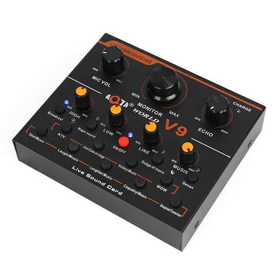 Sound card v9 live stream hiệu ứng đa dạng cực hay phiên bản quốc tế -dc3021