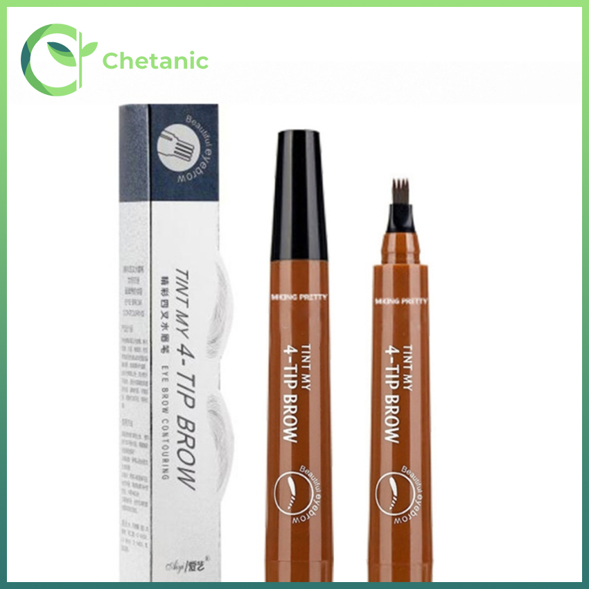 [MUA 2 TẶNG 1 TRANG SỨC] Bút chì kẻ lông mày phẩy sợi 4D chống nước lâu trôi dụng cụ trang điểm makeup chuyên nghiệp - Chetanic