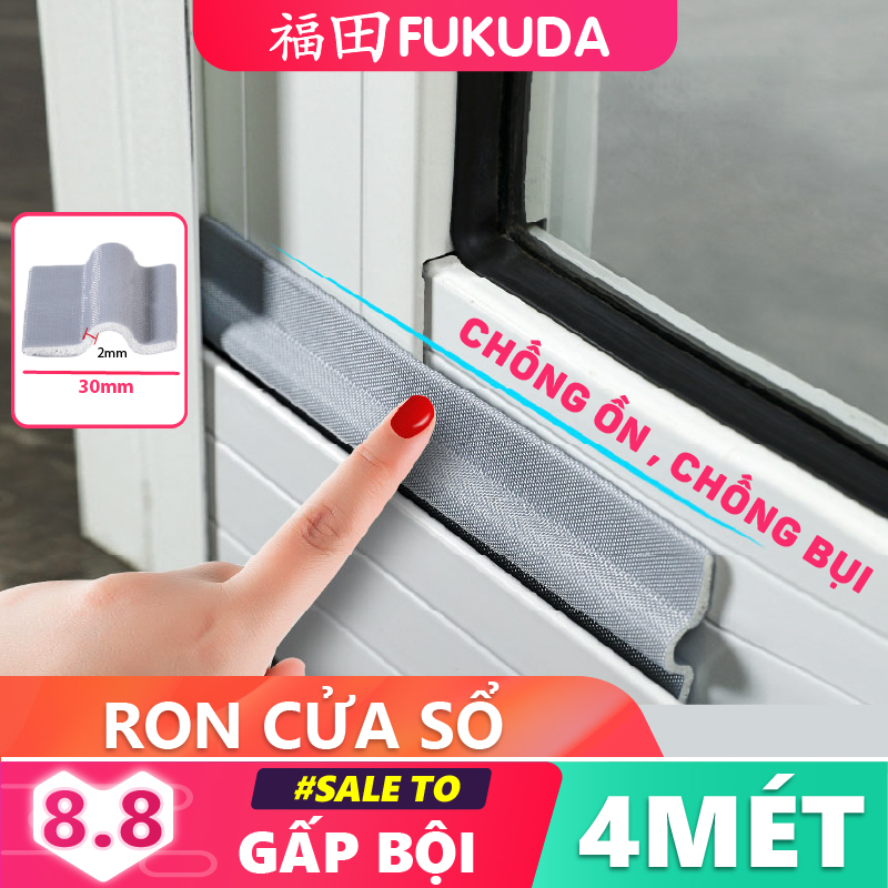 4 Mét Nẹp chặn khe hở dán cửa đi, cửa sổ phù hợp mọi loại cửa FUKUDA Ron dán đáy cửa chống gió lùa và côn trùng gây hại