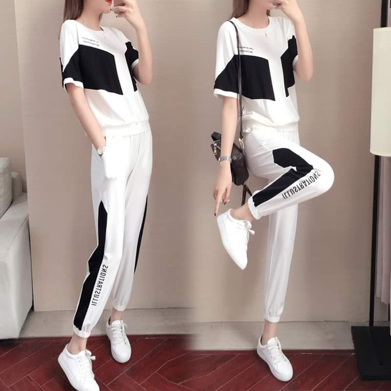 Bộ đồ thể thao phối màu cao cấp - ảnh chụp thật 100%