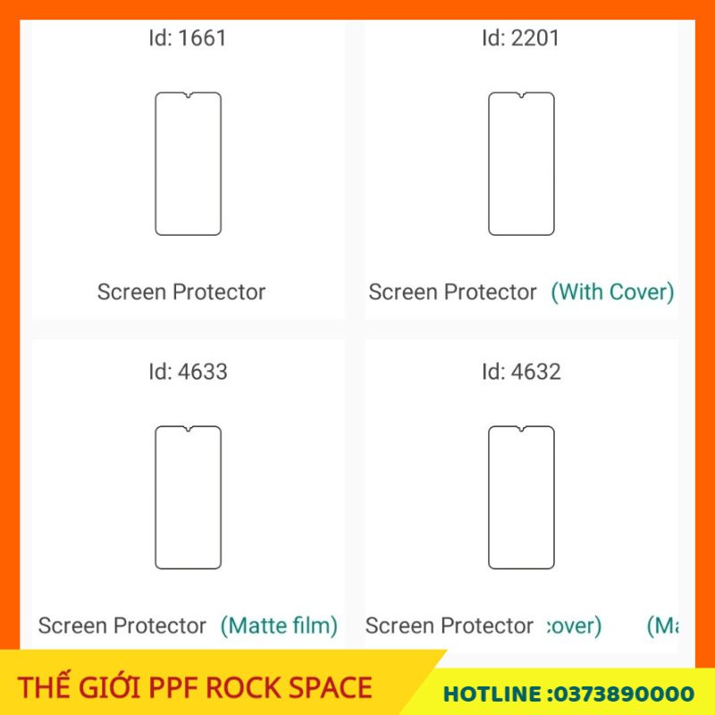 Dán màn hình ppf samsung galaxy a70 rock space