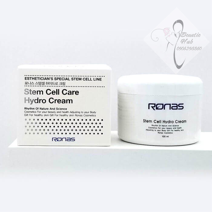 Kem tế bào gốc dưỡng ẩm da mặt ronas stem cell care hydro cream 100ml hàn quốc