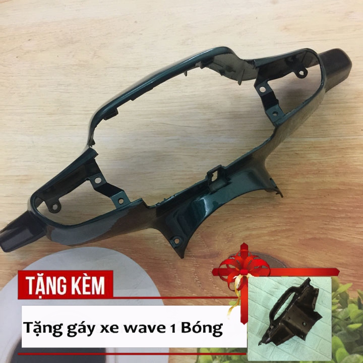 Ốp đầu trước xe máy, đầu đèn 1 bóng phanh Cơ + Gáy  xe Wave ZX, Wave 110, Wave Alpha 2002-2006