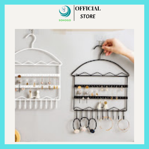 [HÀNG MỚI]-Móc treo bông tai, đồ trang sức bằng sắt tiện dụng, mẫu mới, phong cách hiện đại- Giá treo vòng cổ, dây cột tóc và phụ kiện