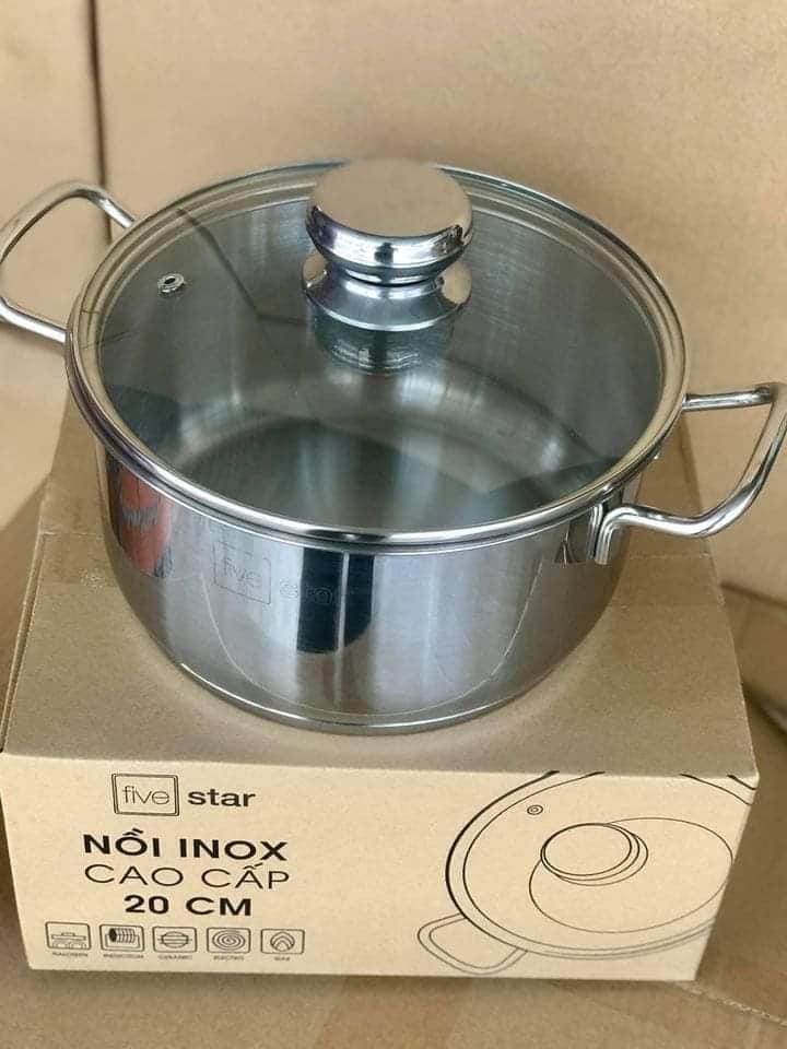 Nồi inox 3 đáy fivestar 20cm