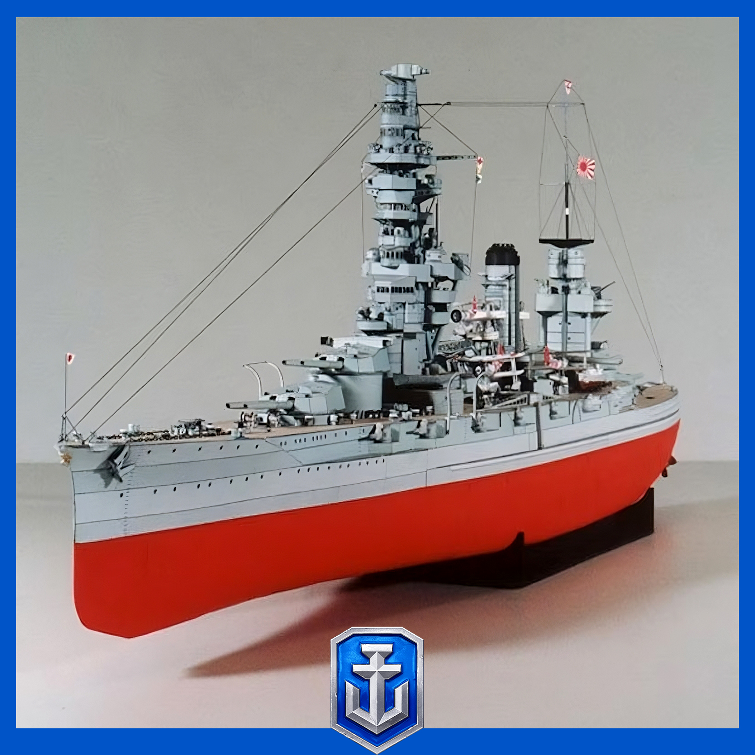 Bộ lắp ghép mô hình giấy 3D chiến hạm Hải quân Đế Quốc Nhật Bản IJN FUSO