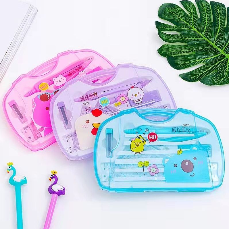 Compa Bộ 7 món Gstar GS-06 đầy đủ tiện lợi dành cho học sinh