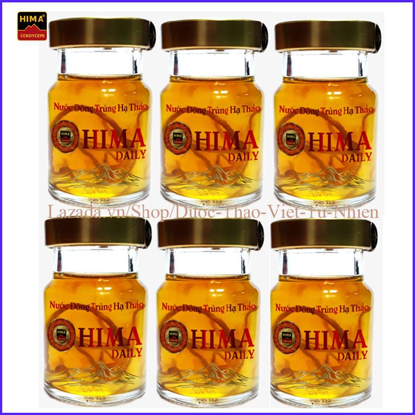 Nước uống Đông Trùng Hạ Thảo Tổ Yến Hima Daily (6 lọ x 70ml/lọ).