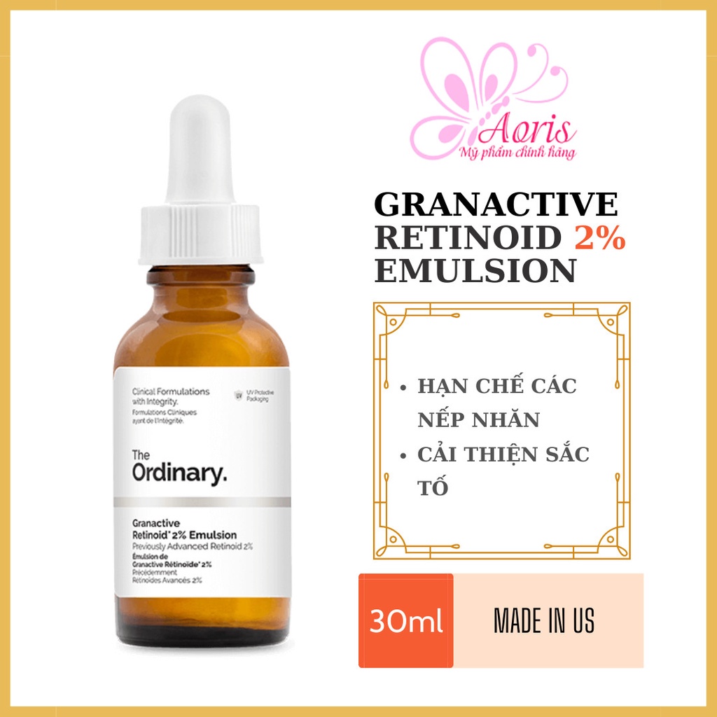 Serum Hỗ Trợ Chống Lão Hoá, Sạm, Nám The Ordinary Granactive Retinoid 2% Emulsion