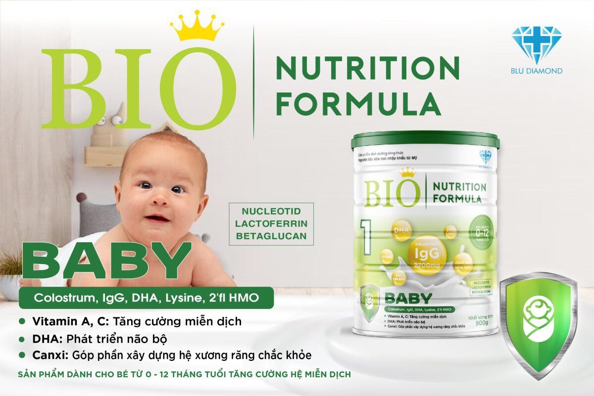 Sữa Bột BIO Nutrition Formula BABY Dành Cho Trẻ 0-12 Tháng Tuổi
