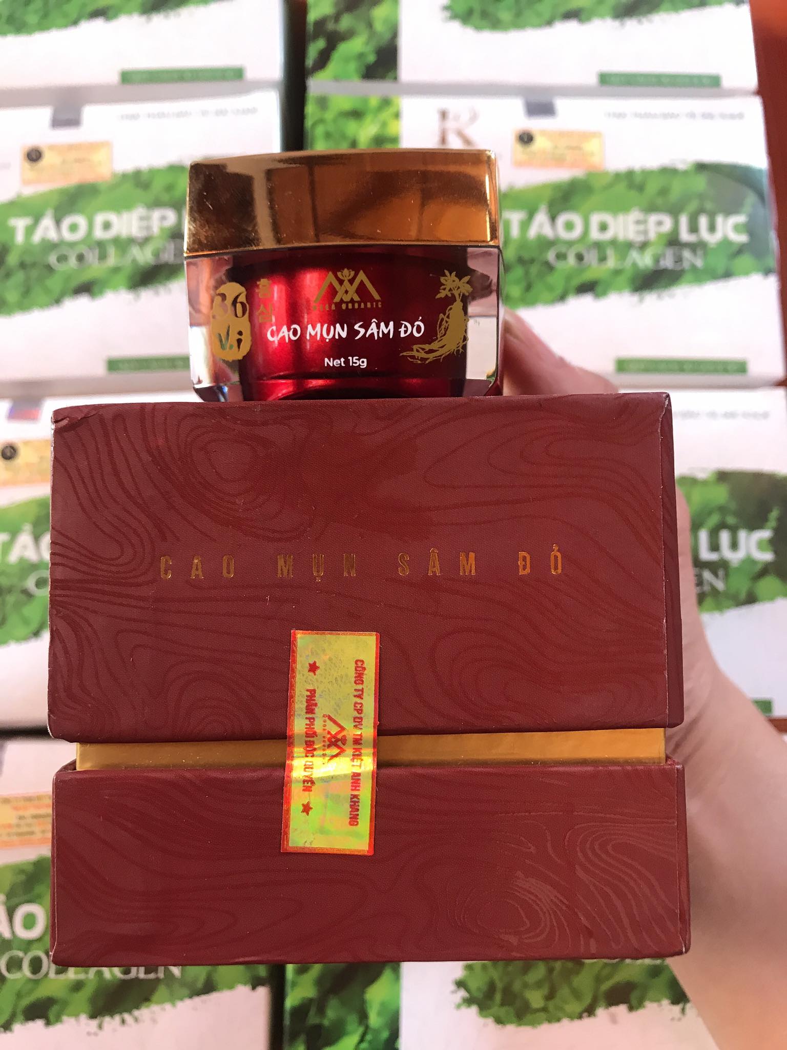 Cao mụn sâm đỏ hộp 15g