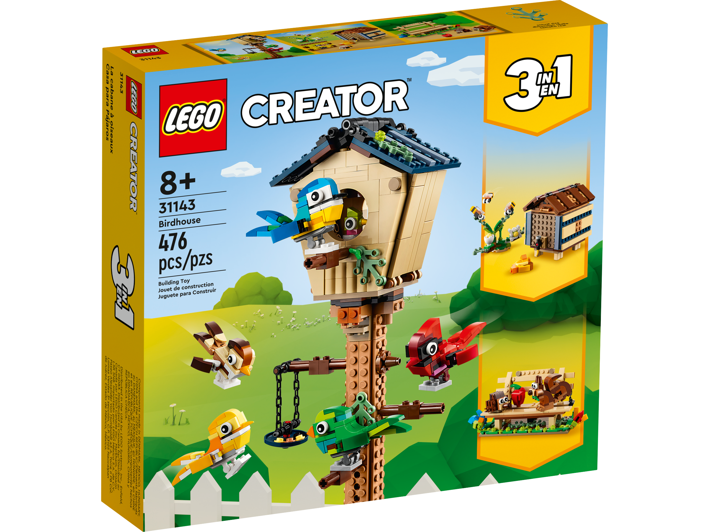 Lego creator 3 in 1 ngôi nhà của những chú chim 31143 - 8 tuổi