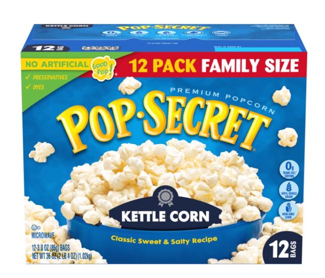 Bắp rang bơ dùng lò vi sóng,chảo Kettle Corn - Pop Secretlẻ 1 gói- Mỹ