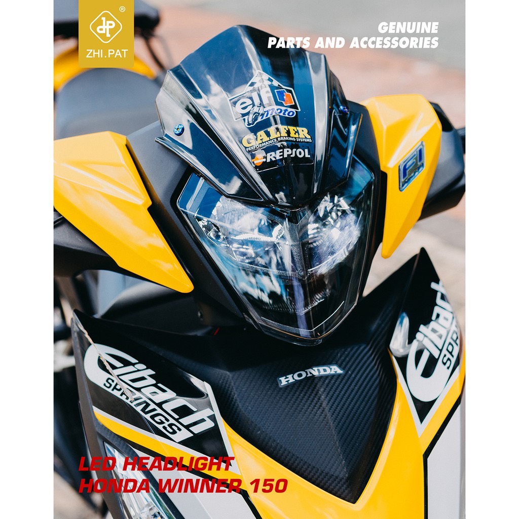 Choá đèn pha led 2 tầng honda winner 150 2016-2019 hàng chính hãng zhi.pat bảo hành 1 năm