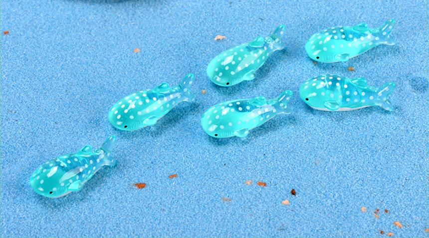 [HCM]Mô hình con cá voi xanh trang trí tiểu cảnh thủy sinh terrarium chậu cây cảnh sen đá bánh kem