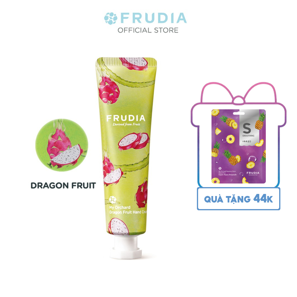 [Tặng 44k] Kem Dưỡng Da Tay Chiết Xuất Thanh Long Frudia My Orchard Dragon Fruit Handcream 30ml
