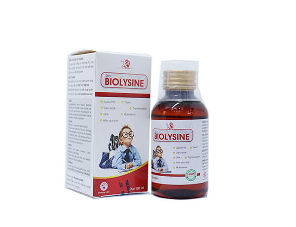 SIRO ăn ngon cho bé và người lớn BIOLYSINE Bổ sung Thymomodulin, tăng cường miễn dịch, tăng sức đề kháng, trẻ biếng ăn