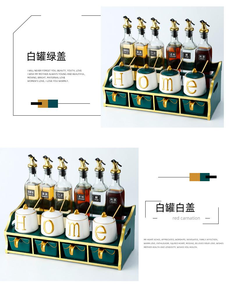 Bộ Đựng Gia Vị sứ có 2 màu xanh cổ vịt và trắng cao cấp làm nổi bật căn bếp của bạn trông sang trọng và xinh đẹp hơn