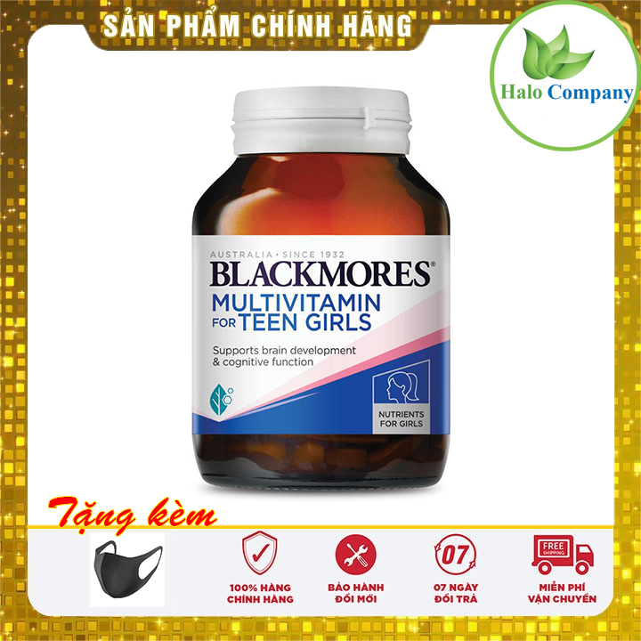 Viên uống bổ não, tăng cường trí nhớ cho bé gái Blackmores Teen Multi for Girls 60 viên