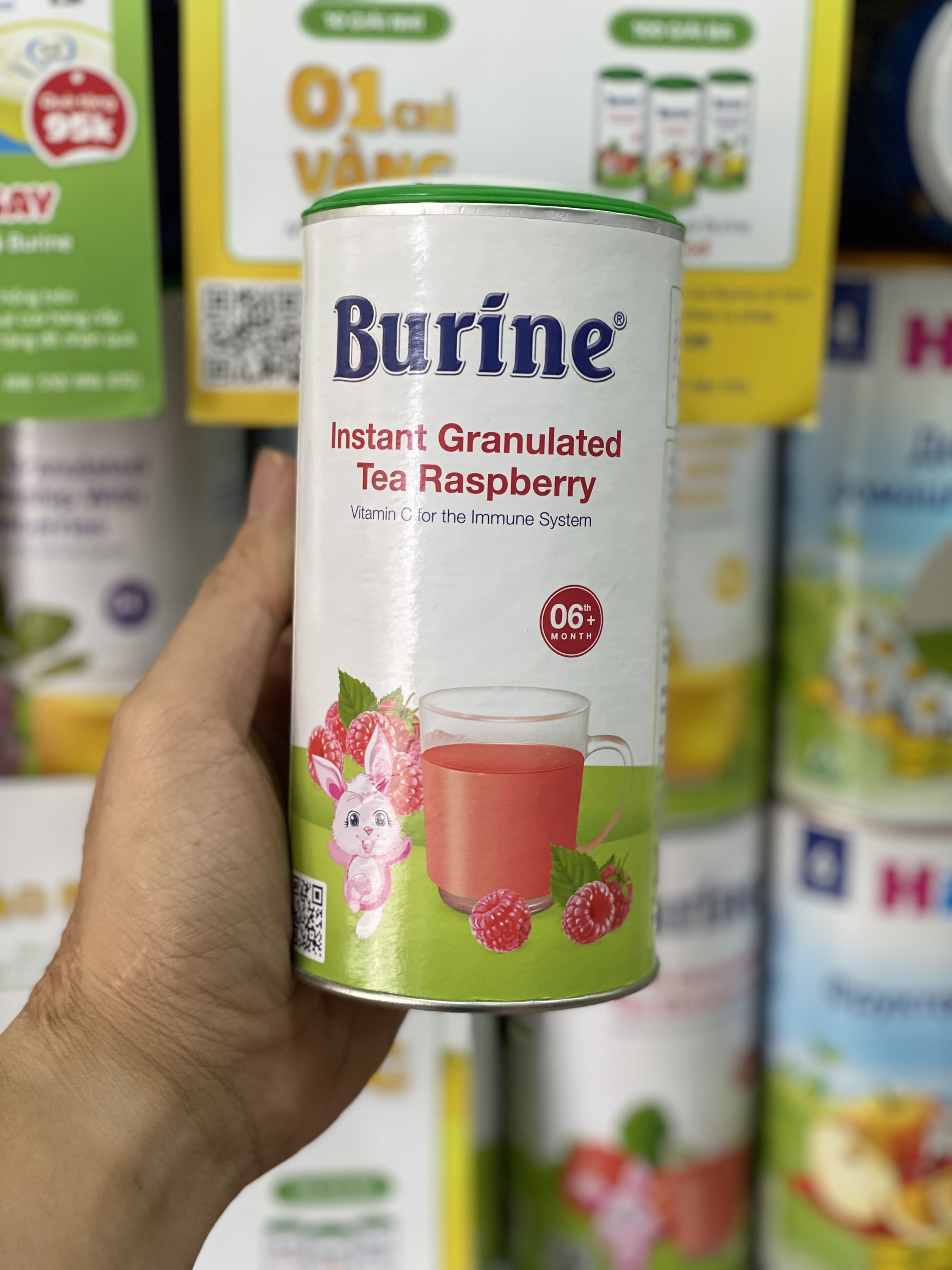 Trà cốm hoa quả burine 200g đủ vị