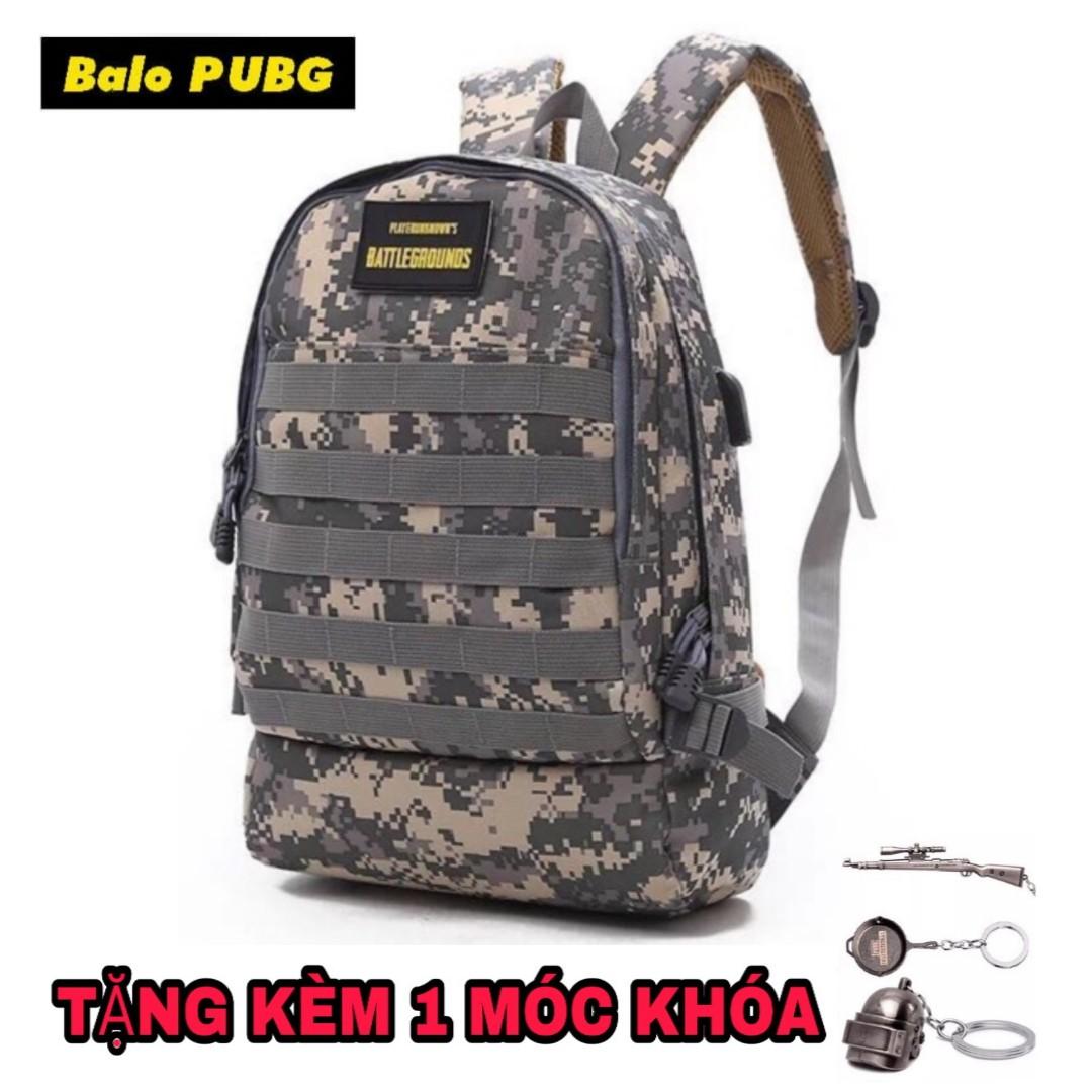 Balo l.ính/pubg kèm cổng sạc usb qc127