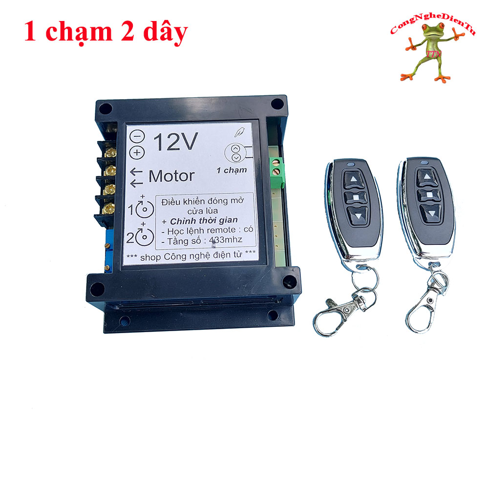 Điều khiển - 1 chạm 2 dây - từ xa cửa lùa xe ô tô 12v