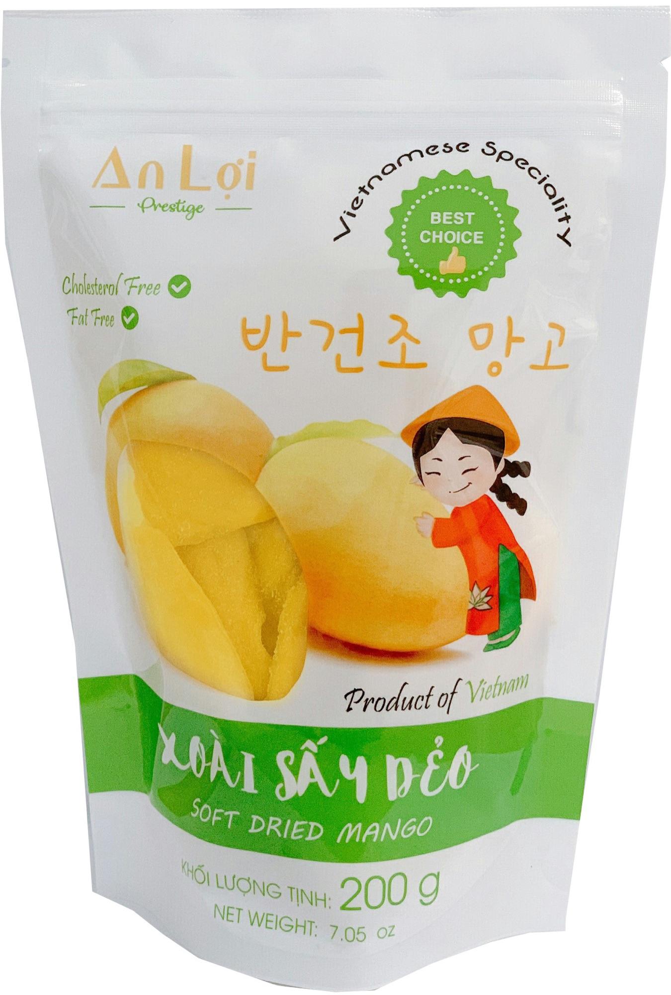 [HCM]XOÀI SẤY DẺO AN LỢI 200G (SOFT DRIED MANGO) 부드러운 말린 망고