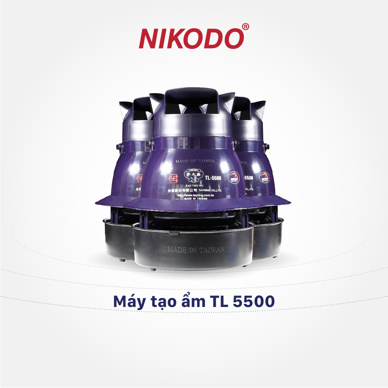 Máy phun sương tạo ẩm Tayring TL 5500 Nikodo, tưới lan, hoa, cây cảnh, rau, nhà yến/Máy con gà phun sương li tâm tạo ẩm