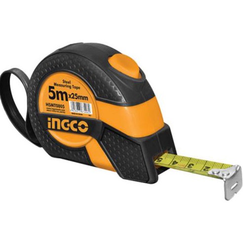 5mx25mm thước cuộn thép nền vàng ingco hsmt0805