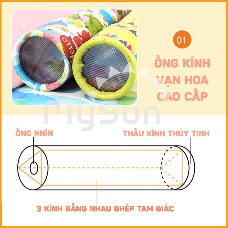 Ống nhòm kính vạn hoa, đồ chơi tạo thích thú cho bé, trải nghiêm như những câu chuyện cổ tích