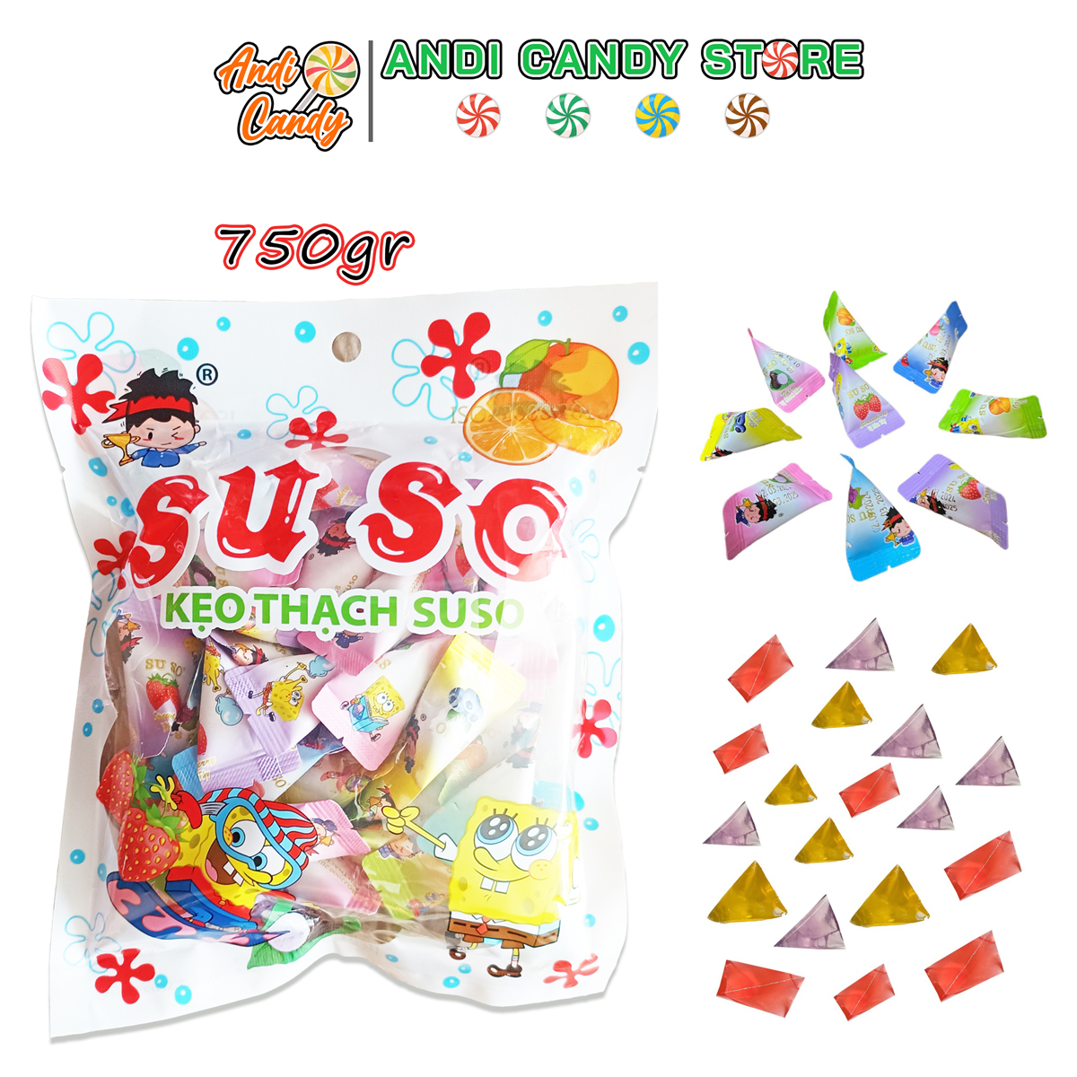 Kẹo thạch suso bánh ú phú cường