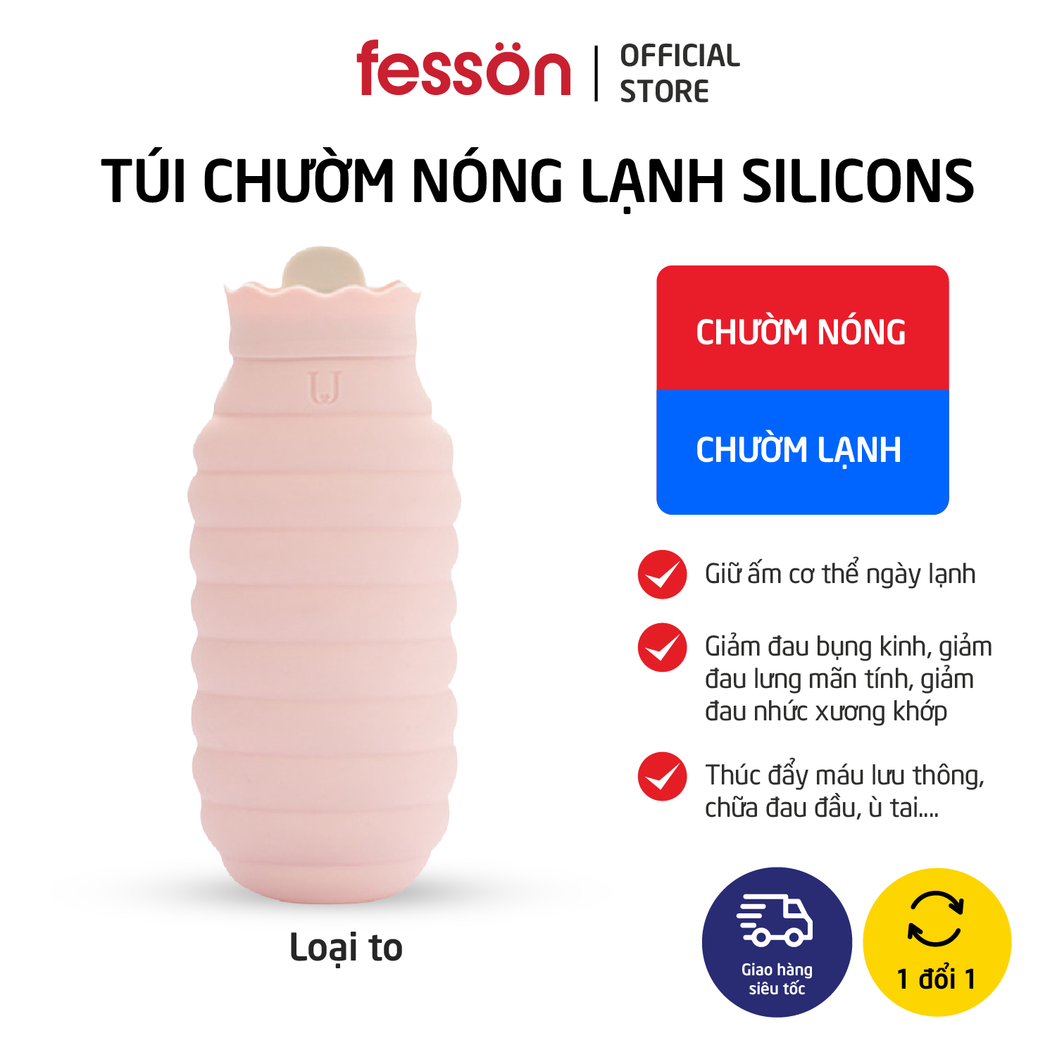 Túi chườm phụ nữ có kinh - Túi chườm bong gân khớp - Túi chườm nóng lạnh fesson 1943125100911