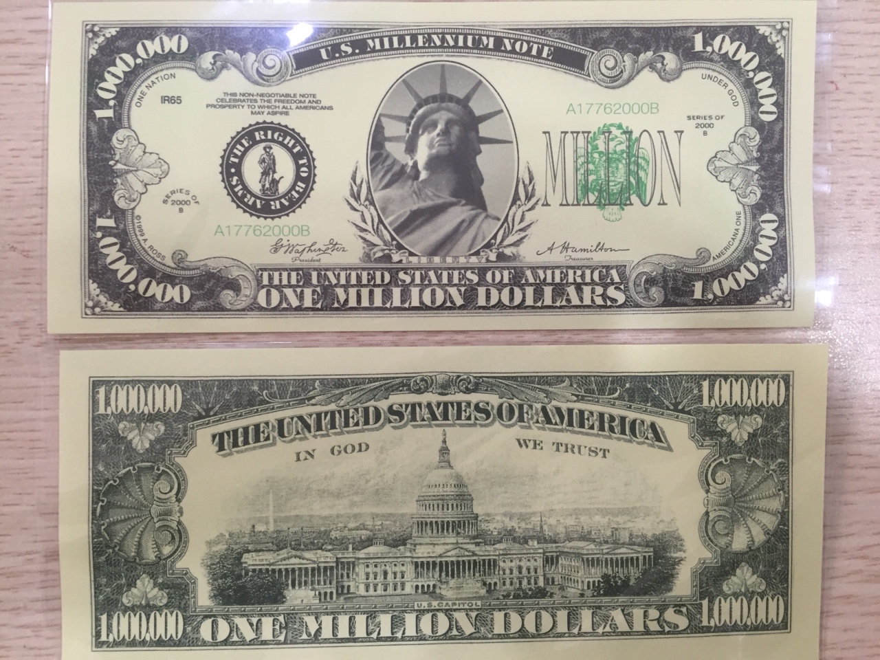 1 Triệu dola kỷ niệm