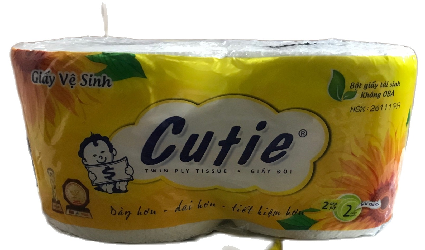 [HCM]Giấy vệ sinh Cutie (700gr/1 bịch)