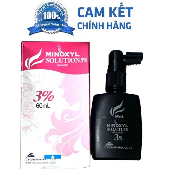 Minoxyl solution 3% 60ml xịt hỗ trợ rụng tóc - hói