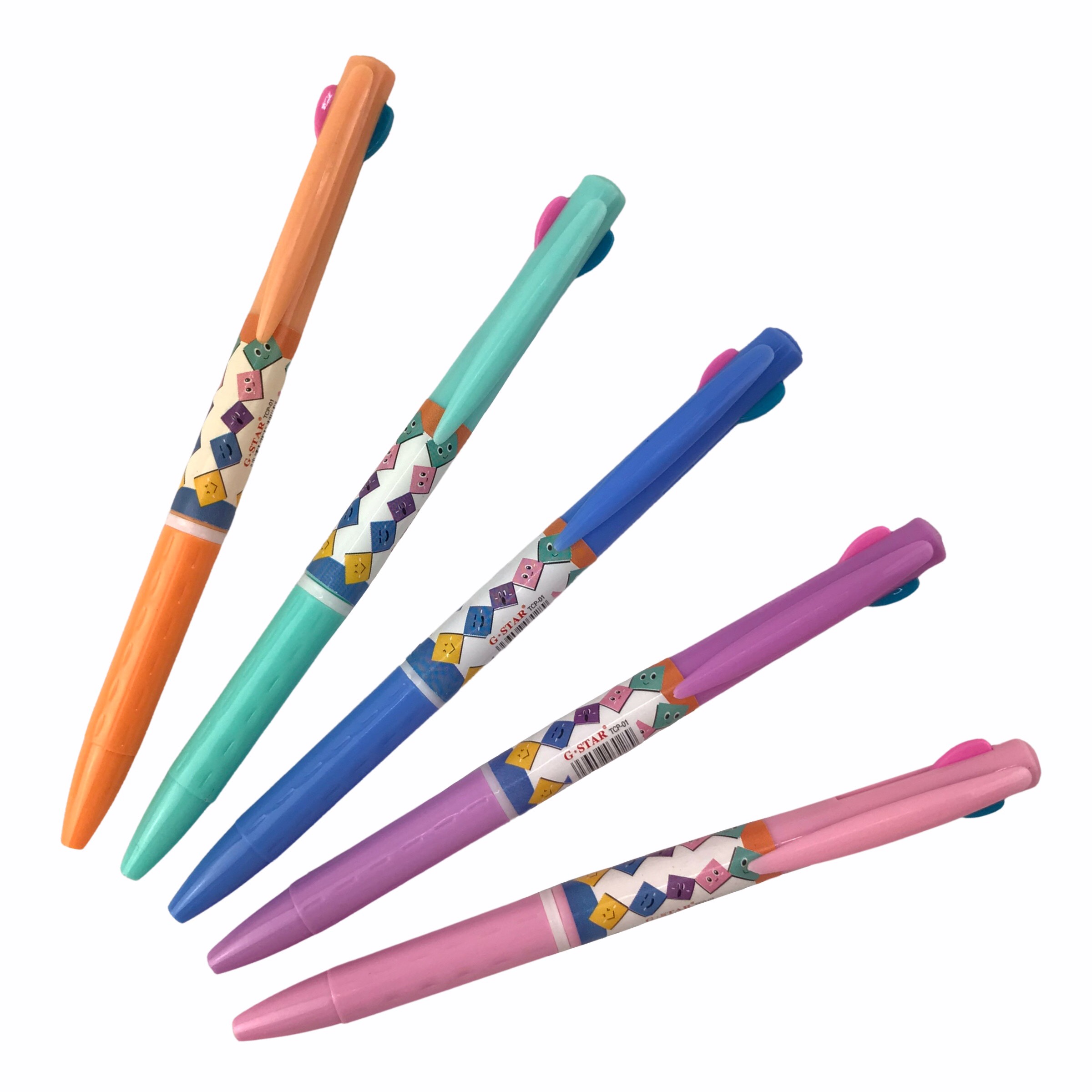 Bịch 5 cây bút bic bấm 2 ngòi gstar tcp-01 ngòi 0.5mm