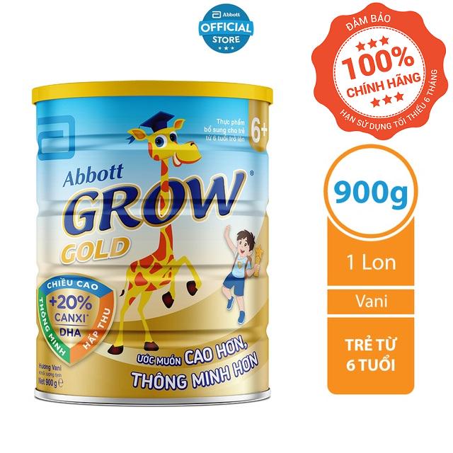 Tặng quà ngẫu nhiên - Combo 2 Lon Sữa Bột Abbott Grow Gold 6+ Hộp 900g (trẻ từ 6 tuổi trở lên)- HSD luôn mới