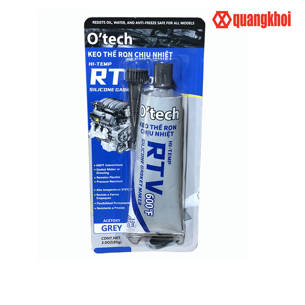 Keo thế roong chịu nhiệt O’tech RTV 600F 85gr
